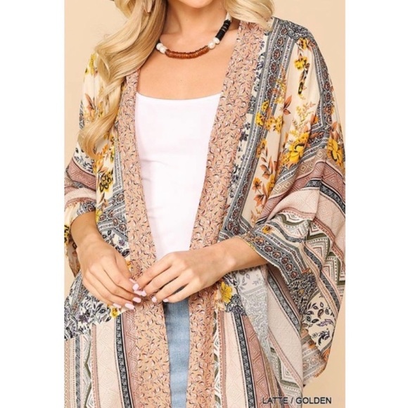 🤩🤩🤩GiGiO Lightweight Kimono-Like Wrap🤩🤩🤩 Beautiful colors!!🤩🤩🤩 - Picture 8 of 8